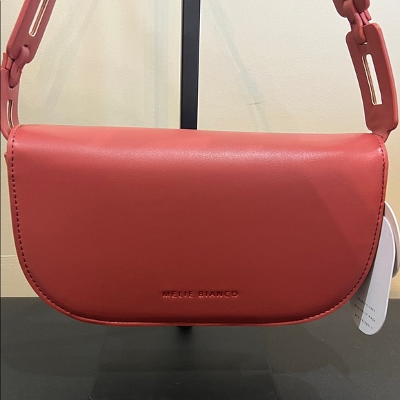 Melie Bianco | “Inez” ~ Red Shoulder Bag w/ Crossbody & Western Motif Scarf - Picture 5 of 17